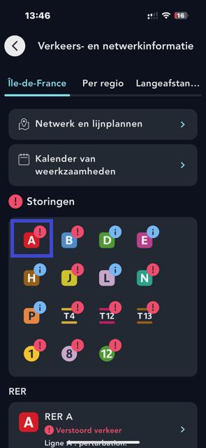 Volg de actuele situatie op het spoor 
